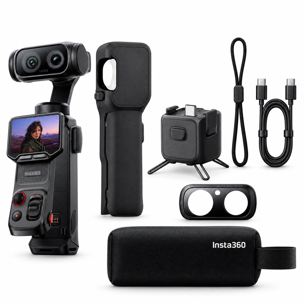 Insta360 Luna Ultra Dual-Lens 8K Gimbal Camera Accessory Bundle New Sealed